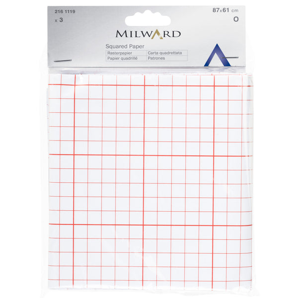 Hemline Square Pattern Tracing Paper - 3 sheets Hemline Square Pattern Tracing Paper - 3 sheets