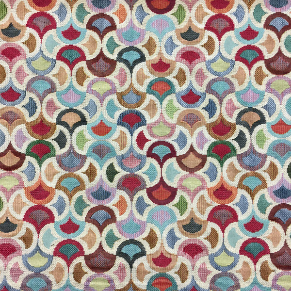 Chatham Glyn | Luxury Weight Cotton Rich Tapestry Fabric 'Little Carnival' NWF015: by the METRE