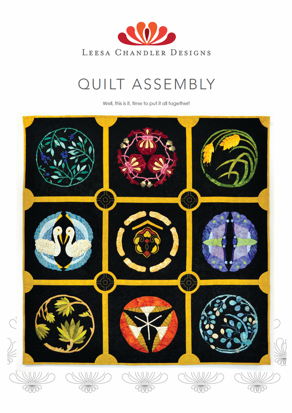 INSTRUCTIONS: Leesa Chandler | JAPANESE Baltimore 'Quilt Assembly': DIGITAL DOWNLOAD