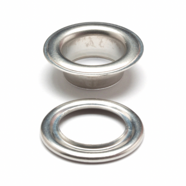 HEMLINE: Eyelets Starter Kit: 14mm: Nickel Silver: (G): 10 Pieces