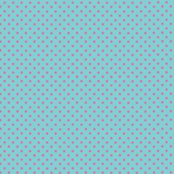 Makower | 'Spot On' Pink on Turquoise 830/TP: by the 1/2m