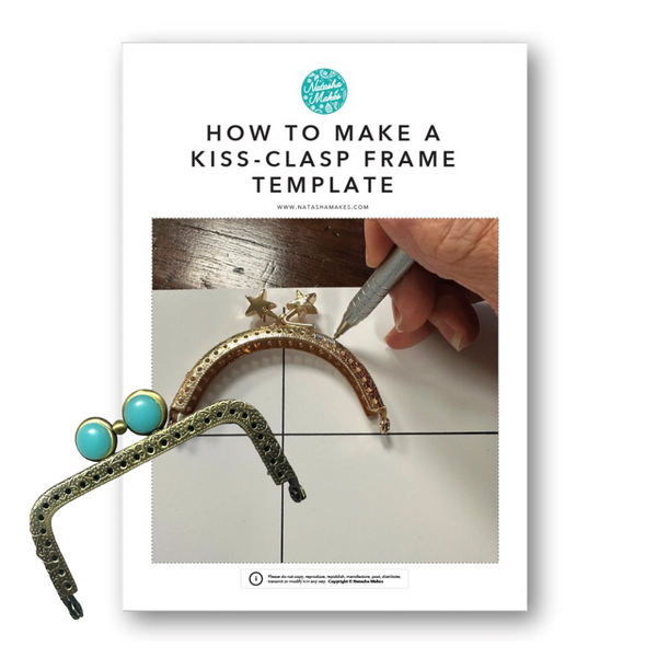 INSTRUCTIONS + FREE HARDWARE: How to Make a Kiss-Clasp Frame Template