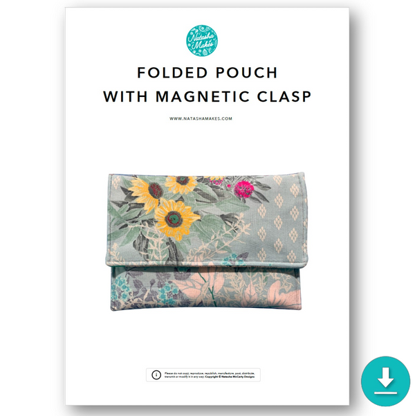 INSTRUCTIONS: Folded Pouch with Magnetic Clasp: DIGITAL DOWNLOAD