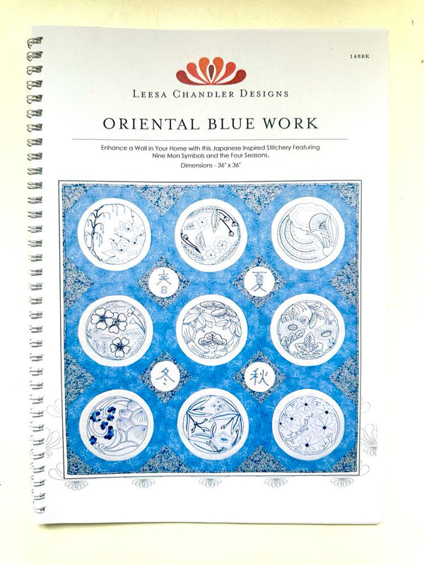 SPIRAL-BOUND BOOK OF TEMPLATES: Leesa Chandler Designs 'Oriental Blue Work'