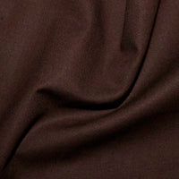 100% Cotton Plain: #13 Chocolate: by the 1/2m
