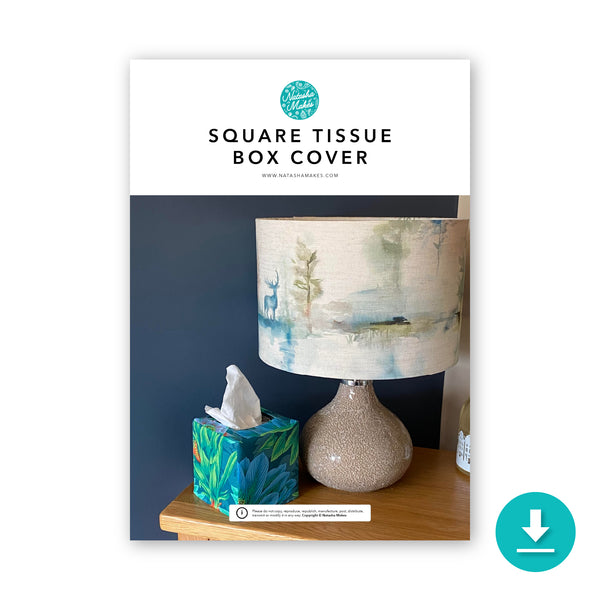 INSTRUCTIONS: Square Tissue Box Cover: DIGITAL DOWNLOAD