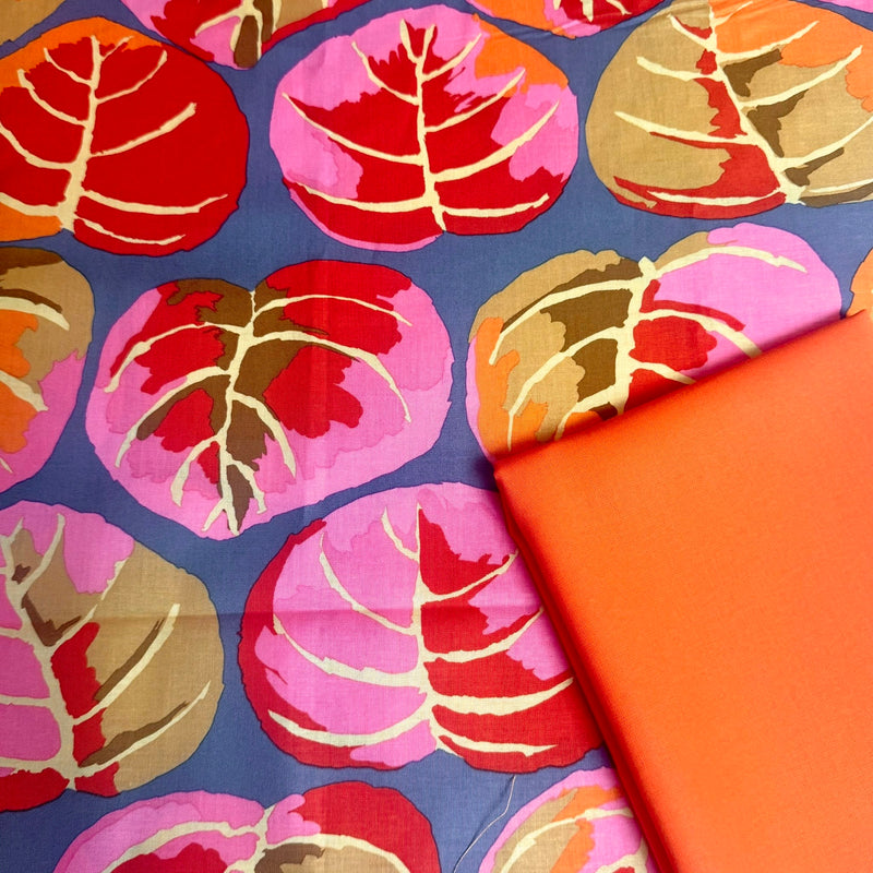 Half Metre Heaven: Kaffe Fassett Collective | February 2025 'Palm Leaves' PWGP208 Pink with Orange