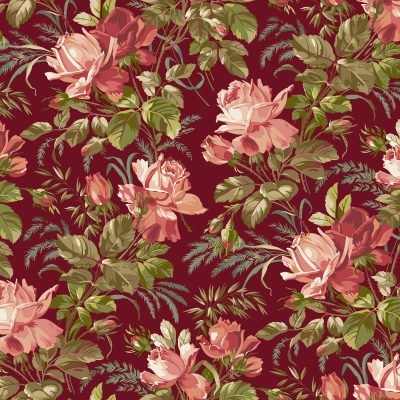 Edyta Sitar for Andover Fabrics | Joy 'Centerpiece' in Holly Berries 2/1038 R: PRECUT 1/2m
