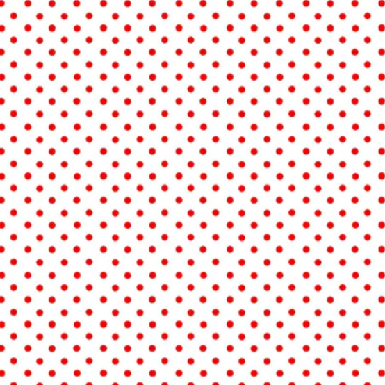 Makower | 'Spot On' Red on White 830/WR: by the 1/2m