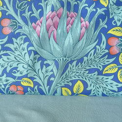 PERFECT PAIRING: 1/2m Duo: Kaffe Fassett x Morris & Co 'Artichoke' PWKW001 Blue + Duckegg Plain