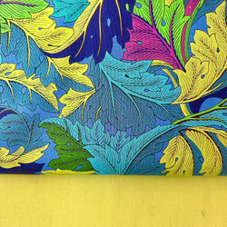 PERFECT PAIRING: 1/2m Duo: Kaffe Fassett x Morris & Co 'Acanthus' PWKW006 Cobalt + Apple Plain