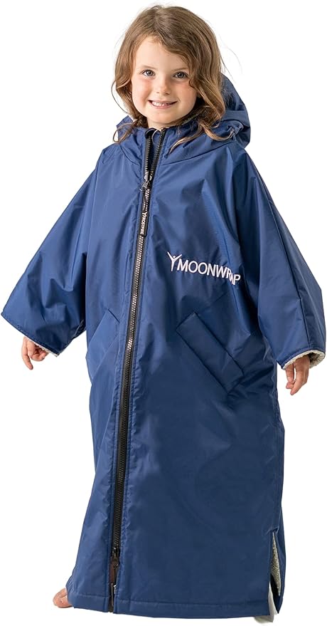 Ready Made: Frostfire | Moonwrap Kids' Waterproof Changing Robe: Size XS: NAVY