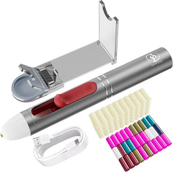 ACCESSORY: 20w Hot Glue Gun Pen: Silver/Grey