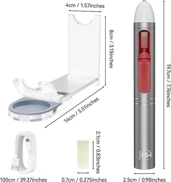 ACCESSORY: 20w Hot Glue Gun Pen: Silver/Grey