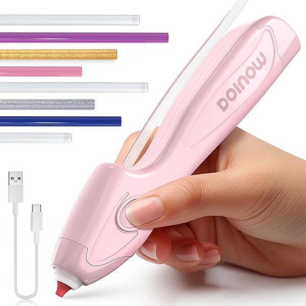 ACCESSORY: Cordless 30pcs Hot Glue Gun Pen: Pink