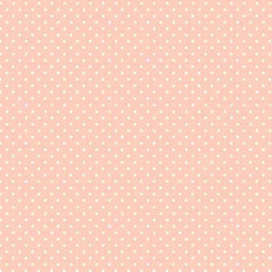 BOLT END SALE: Makower | 'Spot On' 830 P1 White on Cheeky Pink: Approx 1.3m