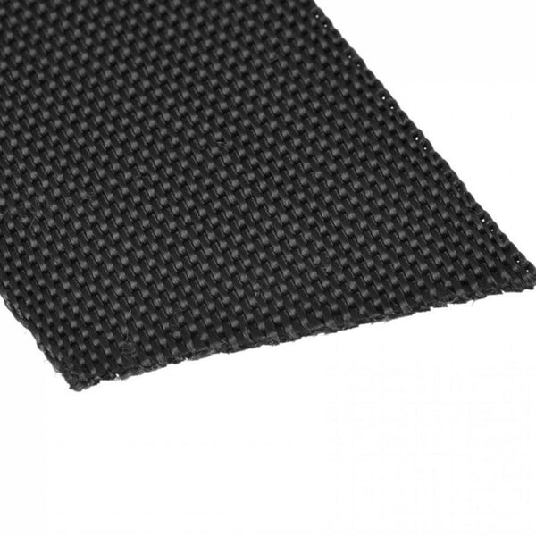 ROLL END: Webbing: Nylon 1" / 25mm Wide: Black: Approx 0.75m