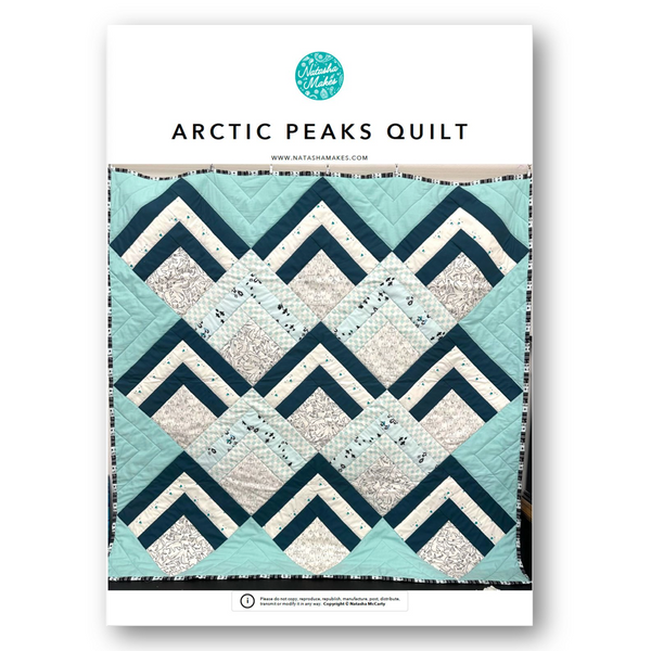 INSTRUCTIONS: Arctic Peaks Quilt: PRINTED VERSION