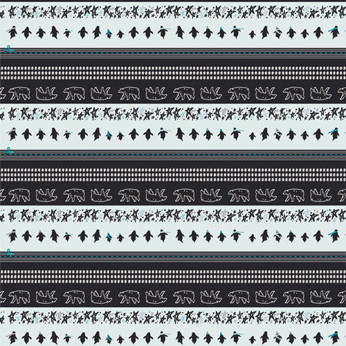 AGF Studio | Arctic Tale Capsule 'Winter Bound' Binding Fabric AGFBINCAPAT12: by the 1/2m