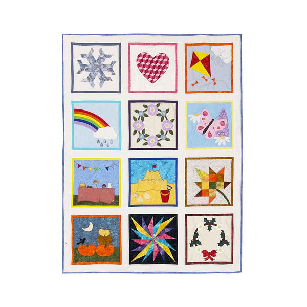 INSTRUCTIONS: Calendar Quilt | MONTH 13 'Finishing the Quilt': DIGITAL DOWNLOAD