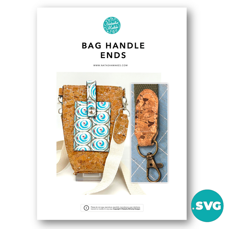 DIGITAL SVG FILE: Bag Handle Ends: SVG CUTTING FILE ONLY