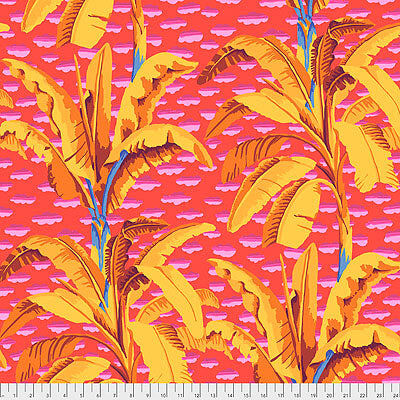 BOLT END SALE: Kaffe Fassett Collective | February 2021: 'Banana Tree' Red: Approx 2.65m