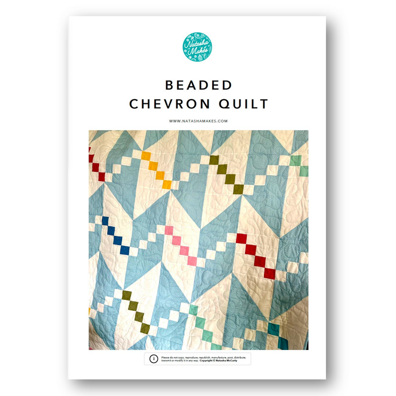 INSTRUCTIONS: Beaded Chevron Quilt: PRINTED VERSION