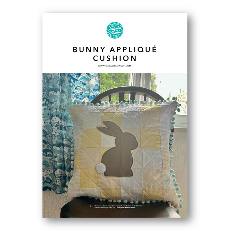 INSTRUCTIONS: Bunny Appliqué Cushion: PRINTED VERSION