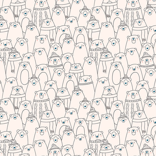 AGF Studio | Arctic Tale Capsule 'Cozy Bears' AGFCAPAT12103: by the 1/2m