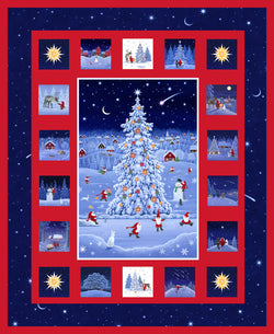 Lewis & Irene | Tomten's Forest Friends: CE35 'Quilt Panel': Pre-Cut 1 yard