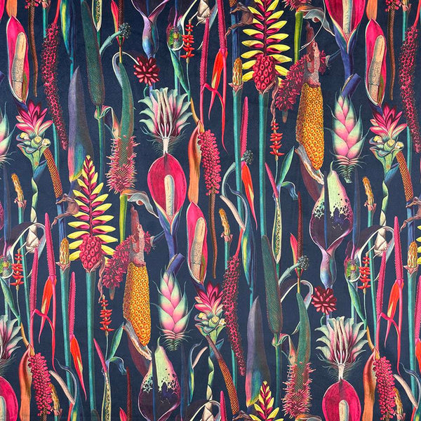 Chatham Glyn | Crafty Velvets 'Botanical' CVL008 Navy: by the METRE