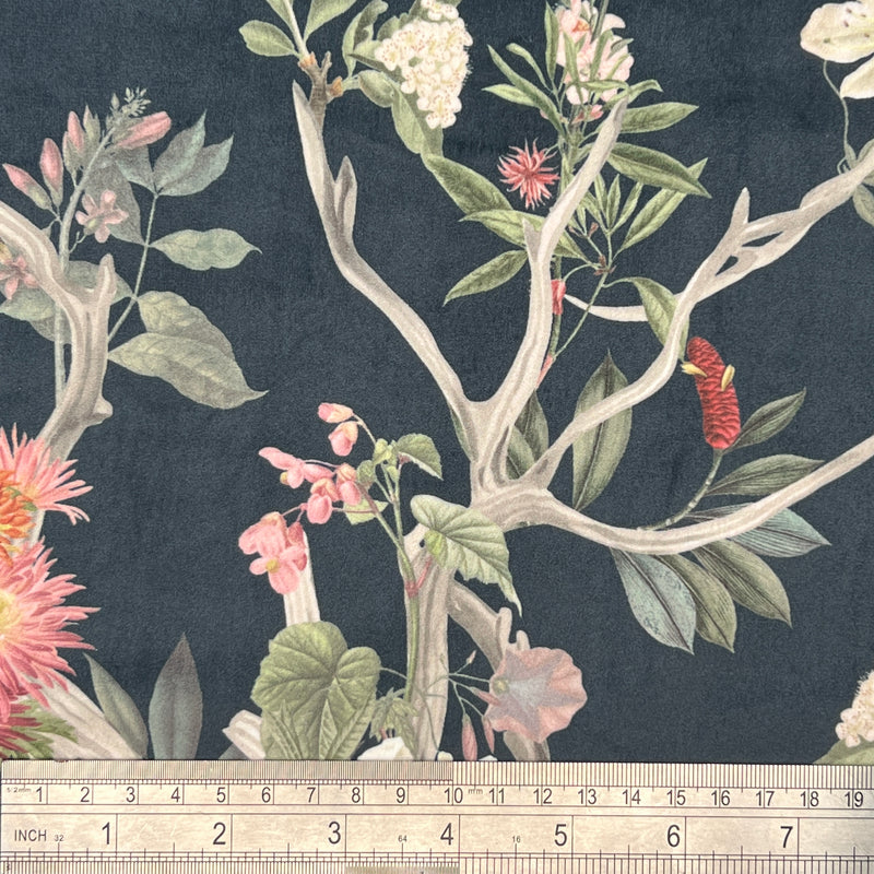 Chatham Glyn | Crafty Velvets 'Chinoiserie' CVL056 Midnight: by the 1/2m