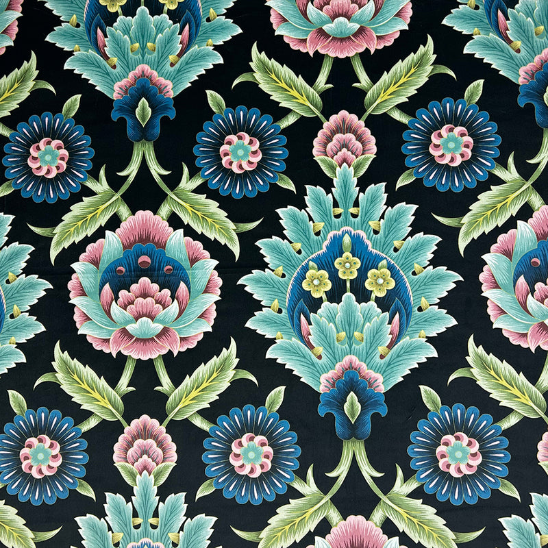 Chatham Glyn | Crafty Velvets 'Beaulieu' CVL064 BLACK: by the METRE
