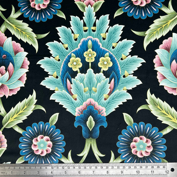Chatham Glyn | Crafty Velvets 'Beaulieu' CVL064 BLACK: by the METRE
