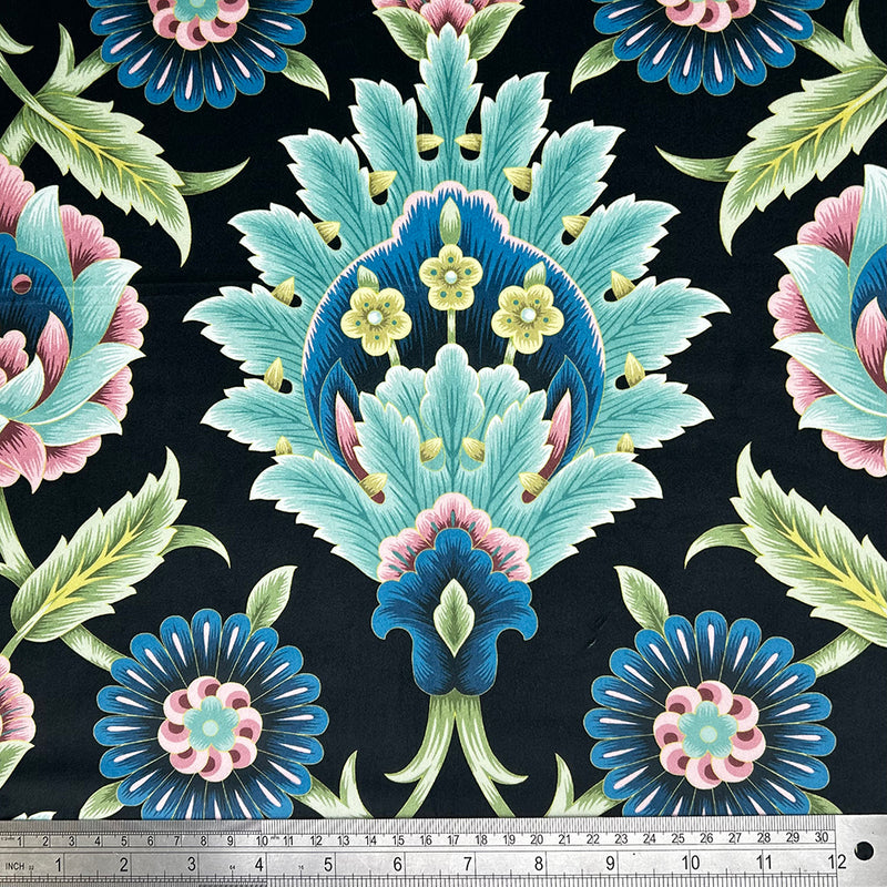Chatham Glyn | Crafty Velvets 'Beaulieu' CVL064 BLACK: by the METRE