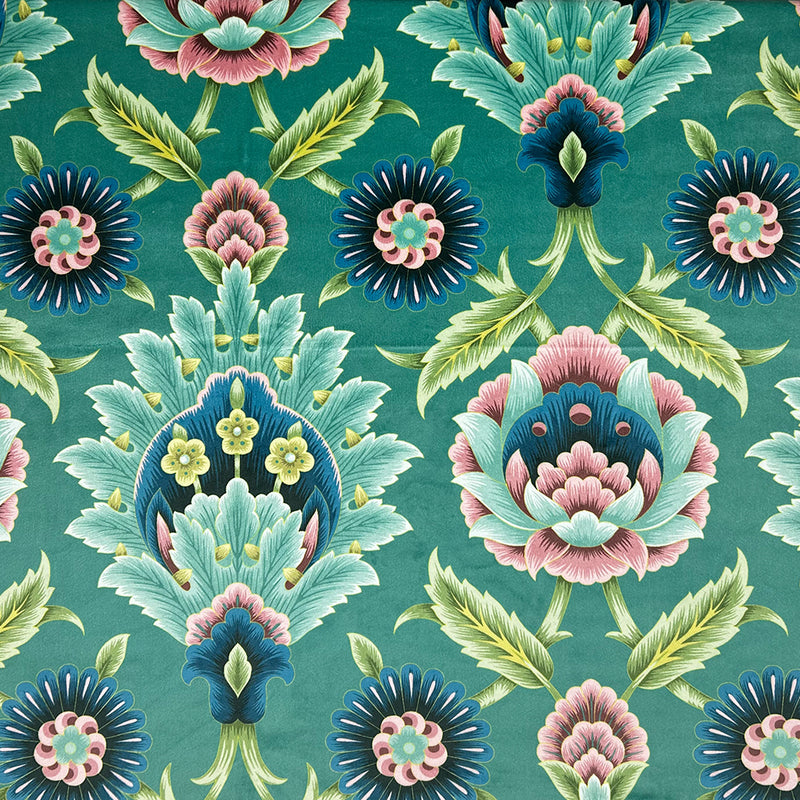 Chatham Glyn | Crafty Velvets 'Beaulieu' CVL066 TEAL: by the ½m ...