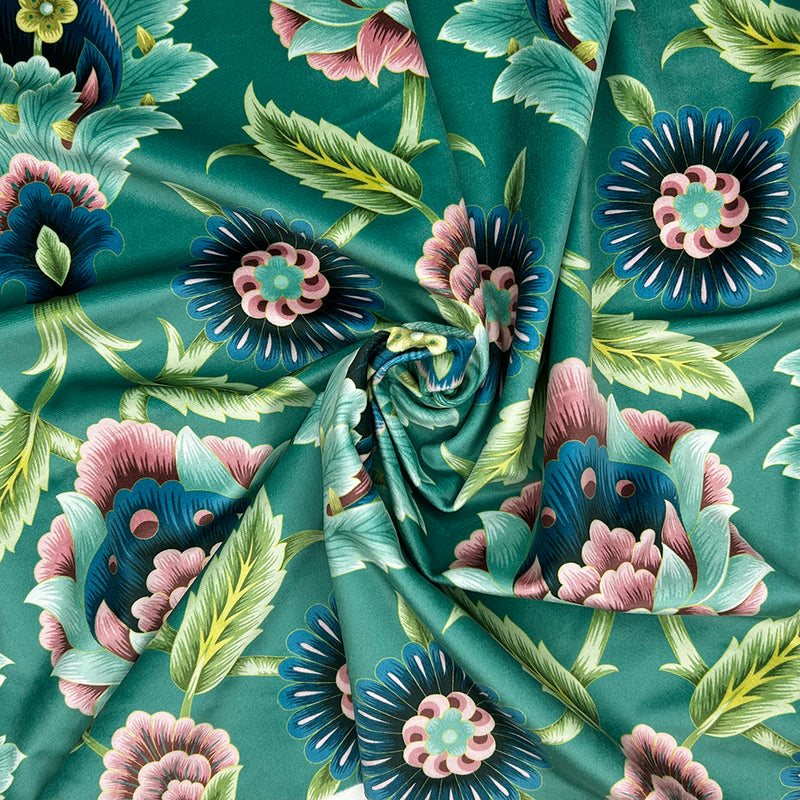 Chatham Glyn | Crafty Velvets 'Beaulieu' CVL066 TEAL: by the ½m