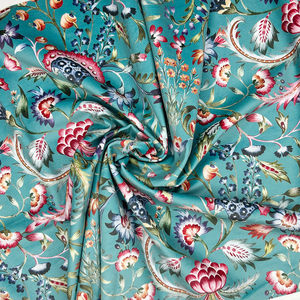 Chatham Glyn | Crafty Velvets 'Marlowe' CVL067 TURQUOISE: by the METRE