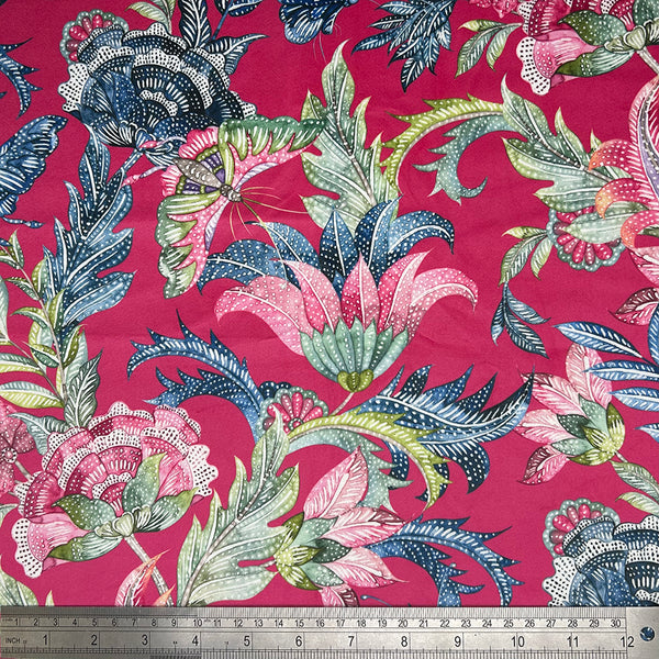 Chatham Glyn | Crafty Velvets 'Ambatik' CVL072 CERISE: by the METRE