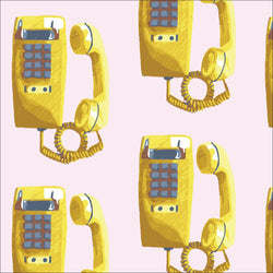 Tara Barr for Cloud9 Fabrics | Recollect in CANVAS 'Call Waiting' C9RC227443: by the ½m