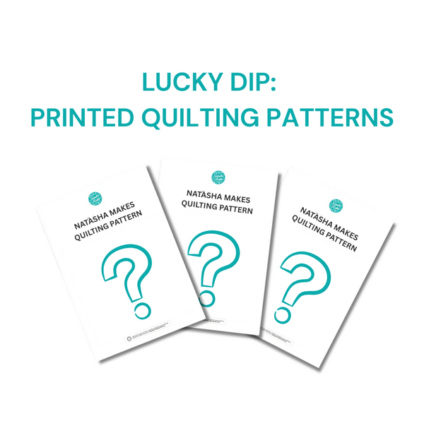 Janes's Lucky Dip: 3 x Mystery QUILTING Printed Patterns