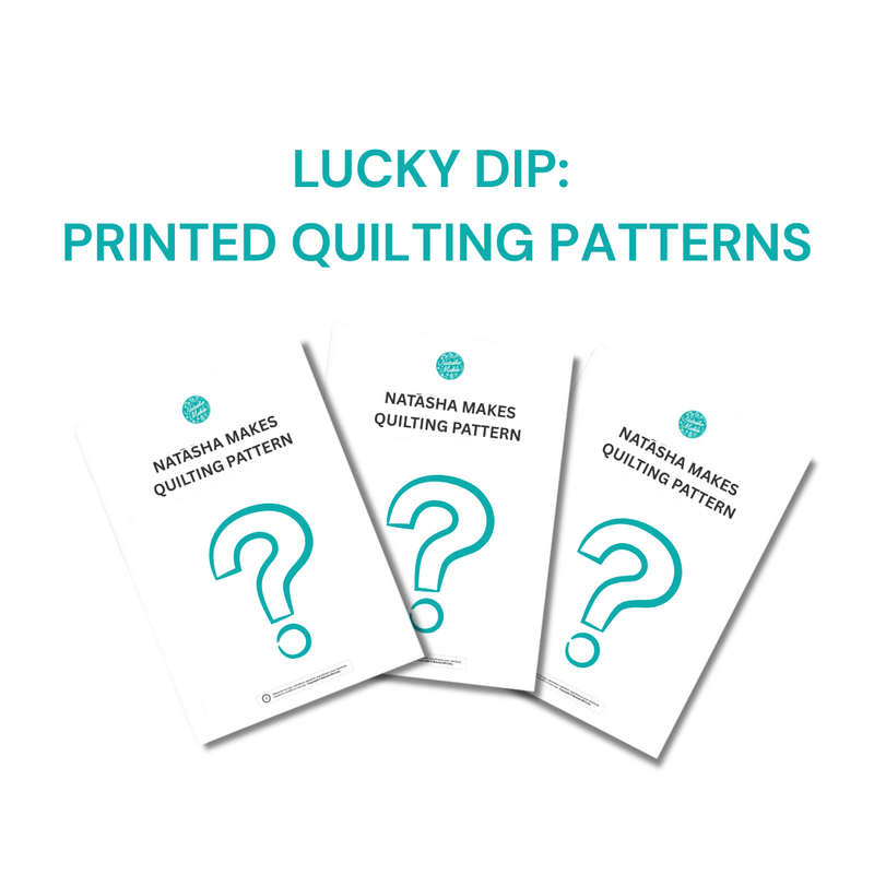 Janes's Lucky Dip: 3 x Mystery QUILTING Printed Patterns