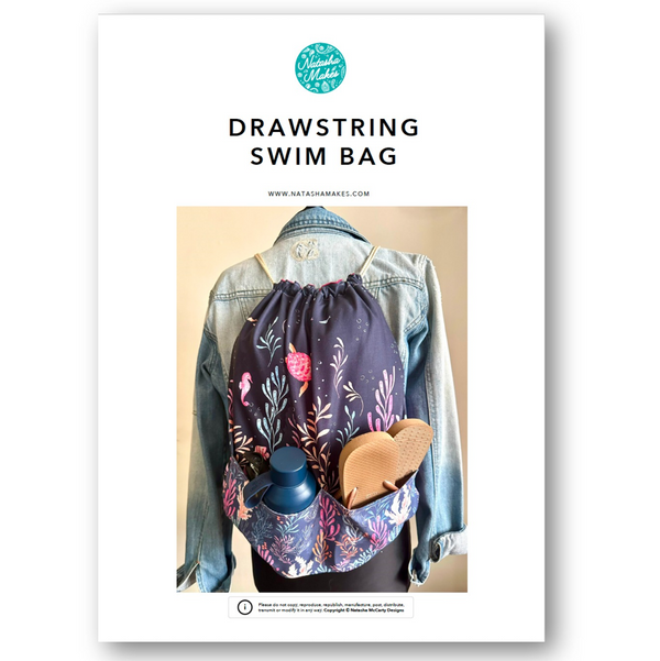 INSTRUCTIONS: Drawstring Swim Bag: PRINTED VERSION