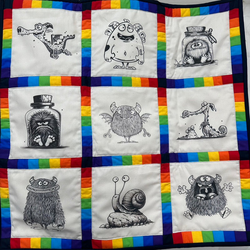 Art Inspirations | Monsters Collection: 12 Fabric Panels