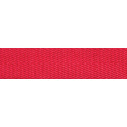TRIM: Essential Trimmings | Cotton Herringbone Tape: 20mm (¾") Wide: 046 RED: by the METRE