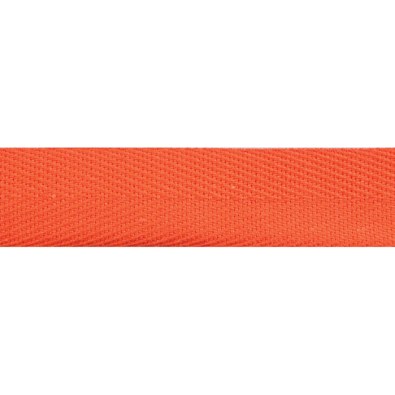 TRIM: Essential Trimmings | Cotton Herringbone Tape: 20mm (¾") Wide: 071 ORANGE: by the METRE