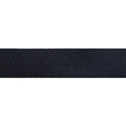 TRIM: Essential Trimmings | Cotton Herringbone Tape: 20mm (¾") Wide: BLK BLACK: by the METRE