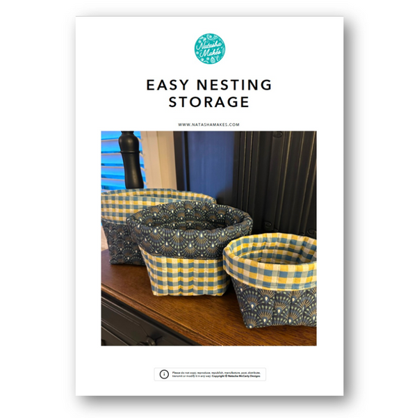 INSTRUCTIONS: Easy Nesting Storage: PRINTED VERSION
