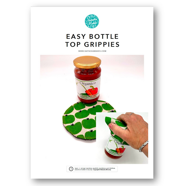 INSTRUCTIONS: Easy Bottle Top Grippies: PRINTED VERSION
