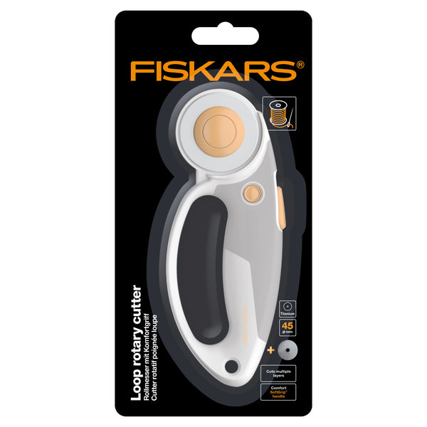 FISKARS: Rotary Cutter: F1066047 Titanium Softgrip®: 45mm